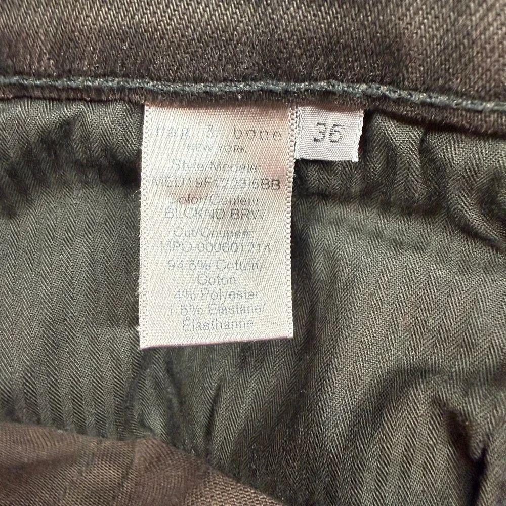 Rag & Bone Fit 2 Slim Mens Jeans Size 36 Brown Denim Button Fly Pants Indie Rock